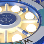 NautiGlow Children's Room LED Ceiling Lamp | Sailboat Design | Cartoon Style | Ambient Lighting