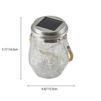 Contemporary Creative Crackle Glass Bottle Star Decor LED Solar String Light For Outdoor Patio