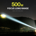 Waterproof Usb Rechargeable Glare Flashlight