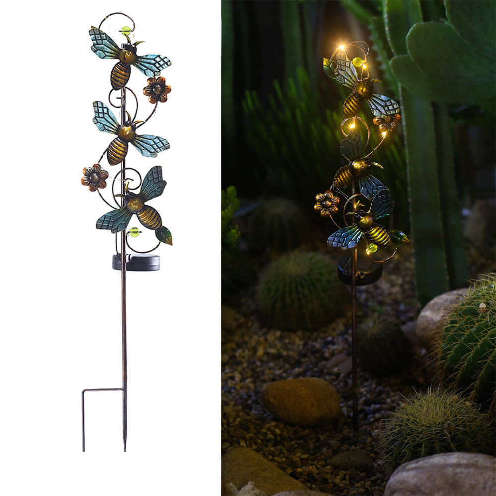Powered Garden Lantern – Artistic Metal Design for Atmospheric Outdoor Lighting