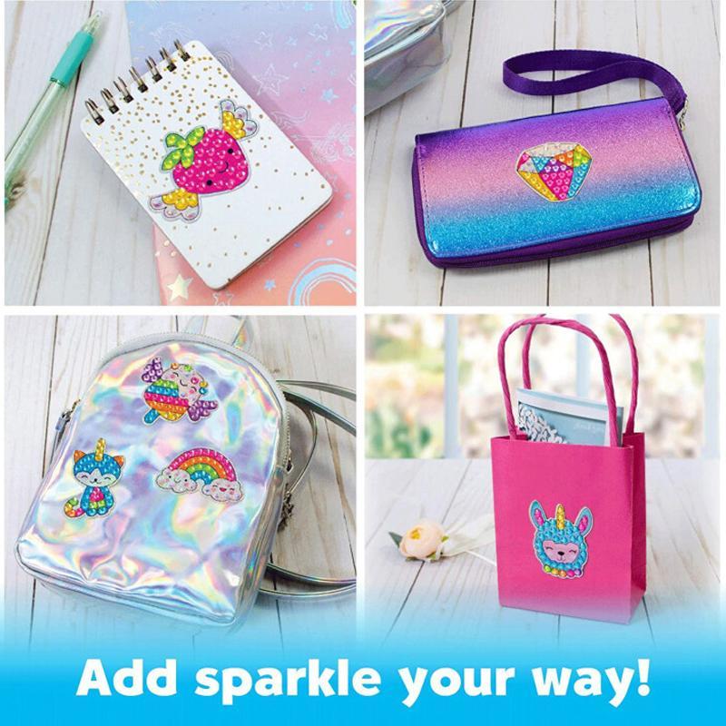 Large Gem Diamond Painting Stickers for Kids