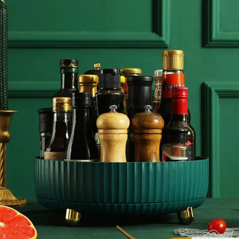 360° ROTATION ORGANIZER – Rotatable storage assistant for kitchen, bathroom & office with space-saving design