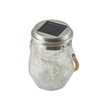 Contemporary Creative Crackle Glass Bottle Star Decor LED Solar String Light For Outdoor Patio