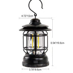 Contemporary Industrial Portable USB Rechargeable Camping Lamp Horse Lamp For Outdoor