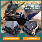 Two-in-one miter gauge cutter