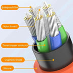 180° rotatable fast charging cable
