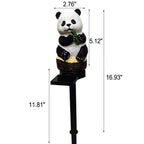 Solar resin panda outdoor waterproof patio decoration ground light