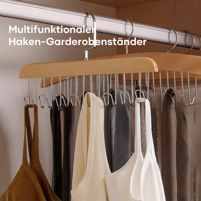 Non-slip wardrobe with multiple hooks
