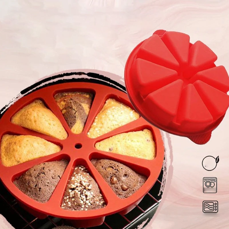 Triangle non-stick silicone cake pan