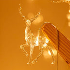 Battery-Powered Elk LED String Lights with Built-In LEDs and Multiple Lengths