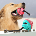 Round Food-Dispensing Puzzle Ball for Dogs