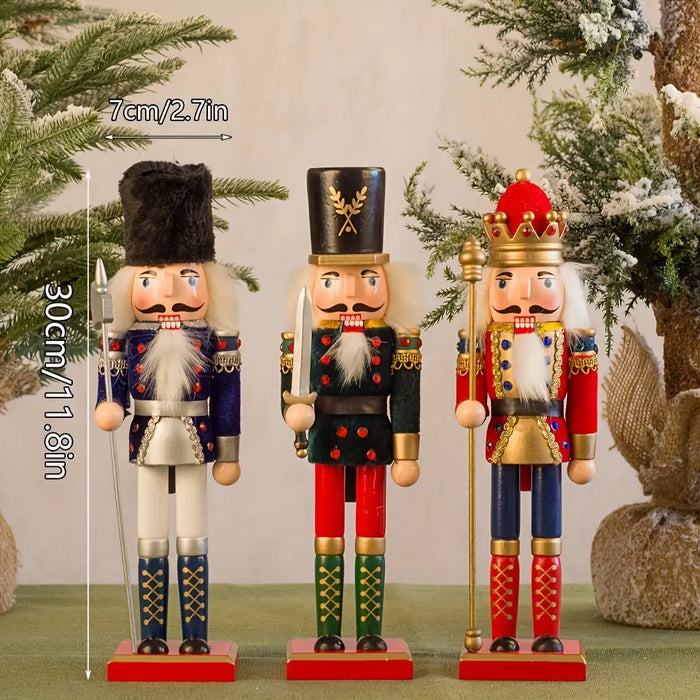NutcrackerJoy - Wooden Nutcracker Soldier Figure for Timeless Christmas Charm