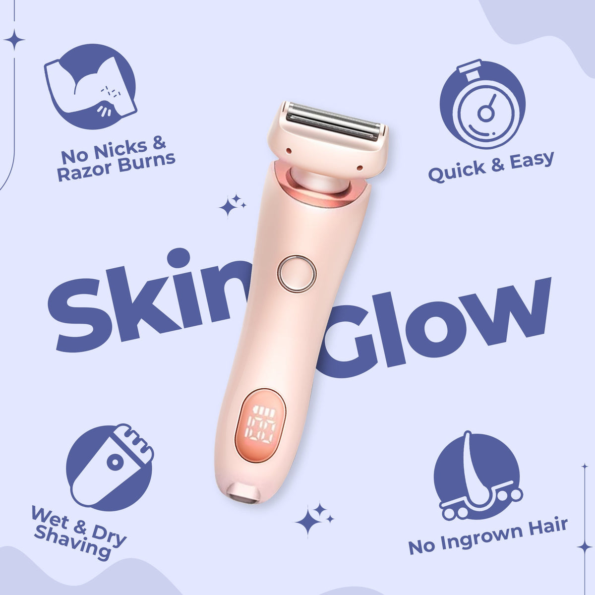 Electric Portable Razor - Perfect for both wet and dry shaving