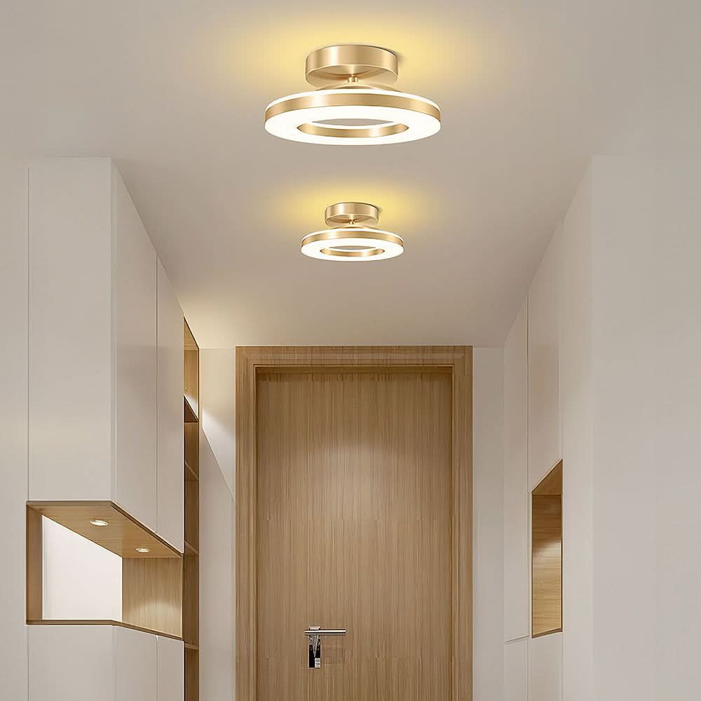 ZAYNO Black LED Ceiling Light – Modern Flush Mount