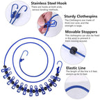Portable elastic travel dress rack