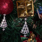 Christmas tree earrings (One pair)