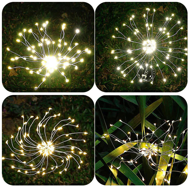 Waterproof Solar Garden Firework Lamp