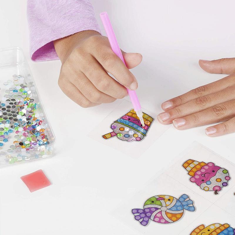 Large Gem Diamond Painting Stickers for Kids