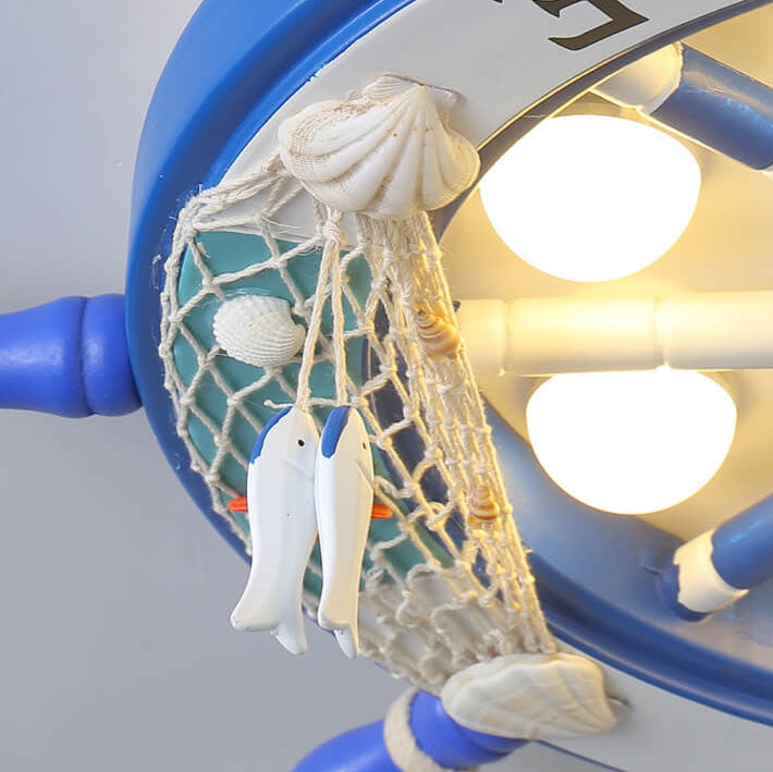 NautiGlow Children's Room LED Ceiling Lamp | Sailboat Design | Cartoon Style | Ambient Lighting