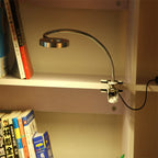Creative simple USB pants button LED reading clip desk lamp