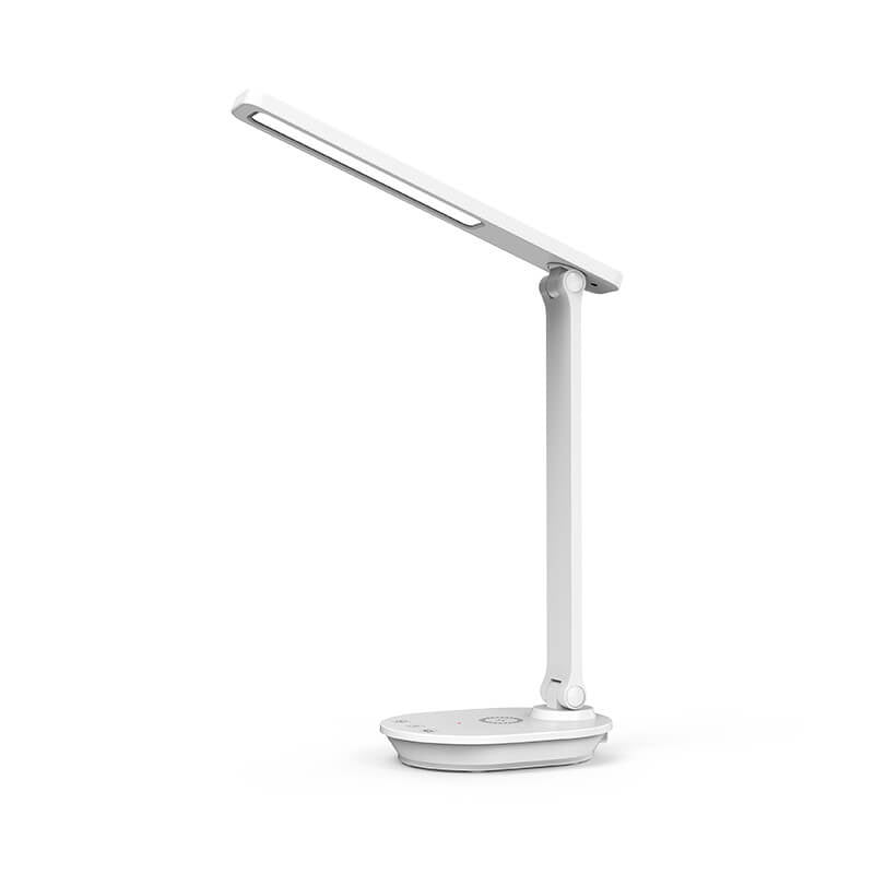 Modern double foldable eye care wireless rechargeable LED desk lamp