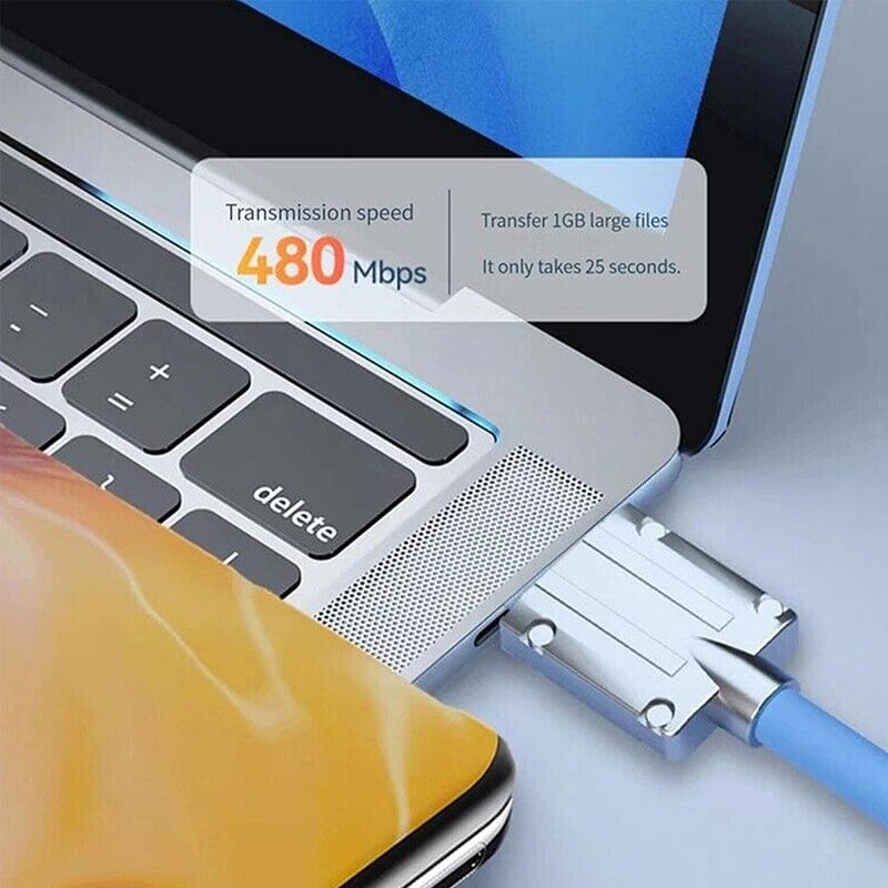 180° rotatable fast charging cable