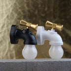 Modern creative faucet ABS PC USB LED night light wall lamp