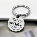 Inspiring best friend keychain