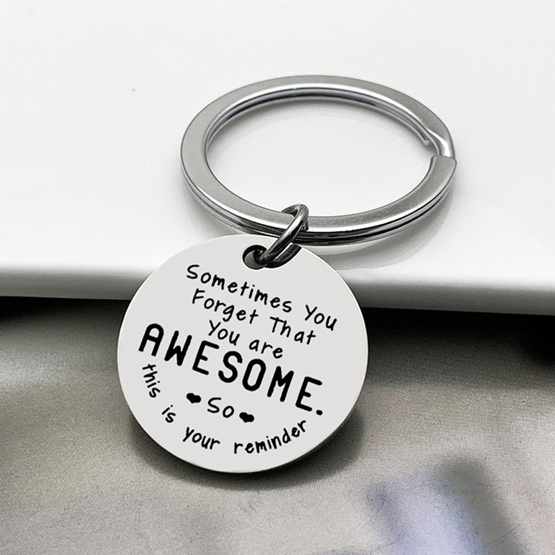 Inspiring best friend keychain