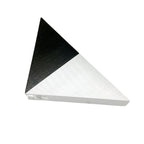 TriLumina Prism LED Wall Light | Creative Pyramid Design | Aluminum & Acrylic | Colored Light Options