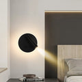 Modern Minimalistic Rectangular Round Iron Aluminum LED Wall Lamp For Bedroom