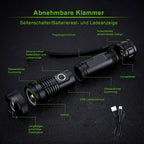 Waterproof military laser flashlight