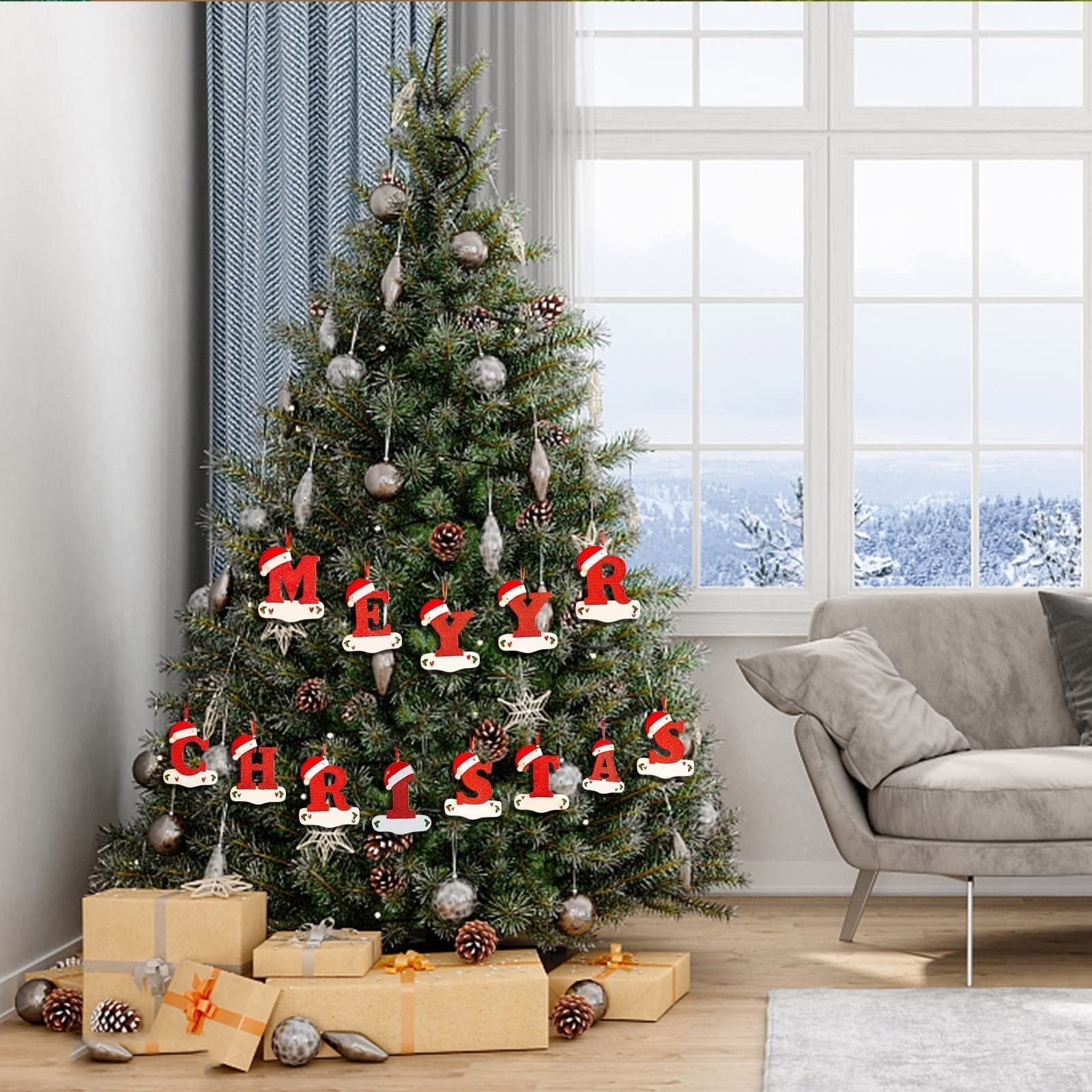 Personalized Christmas 24 Letters Ornaments