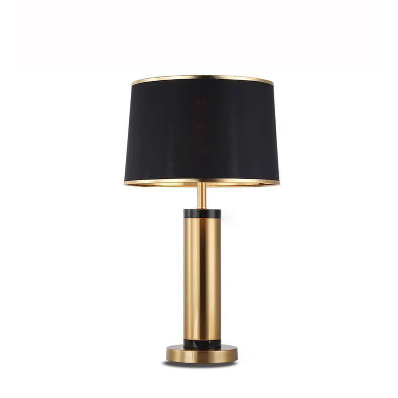 Modern Transitional Cylinder Iron Fabric 1-Light Table Lamp for the Living Room