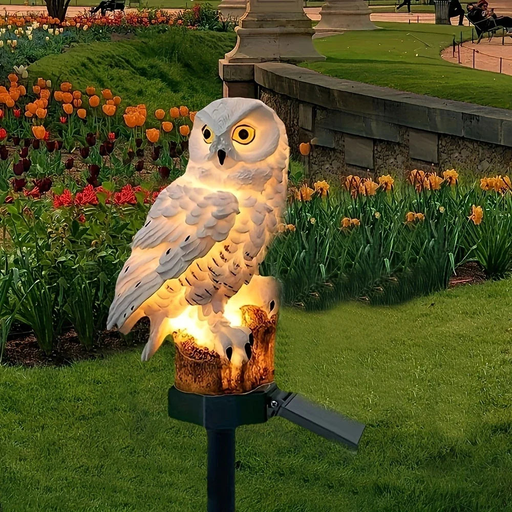 Solar Garden Light Owl – LED Outdoor Light for Garden, Terrace and Balcony, weatherproof