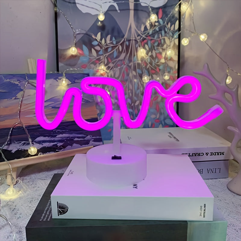 NeonLove Lamp – Illuminated Neon Table Lamp for Parties