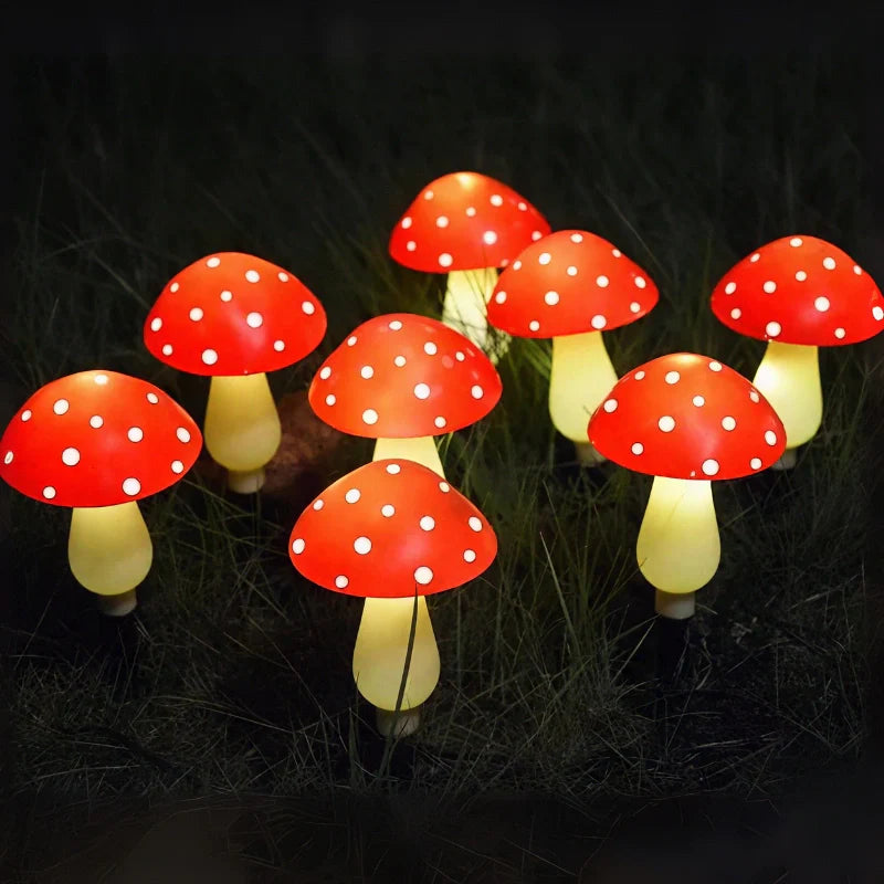 MoonlitMushrooms Solar Garden Lights