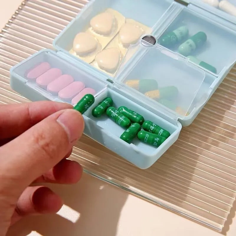 Compact Magnetic Pill Organizer | Portable, Safe Storage