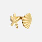 Marina Ring with Starfish and Shell Design – Maritime & Adjustable