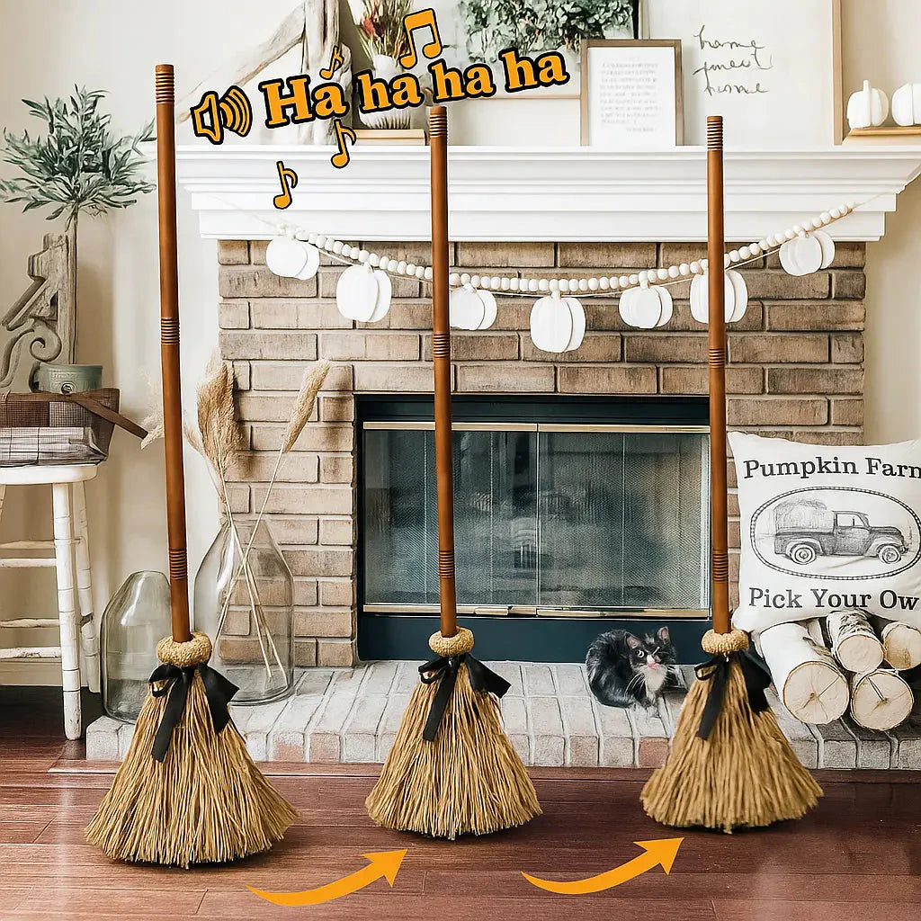 Floating PhantomBroom — Enchant Your Halloween Party With Haunting Floating And Evil Laughter