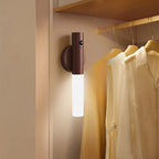 Wooden LED Wall Light with Motion Sensor