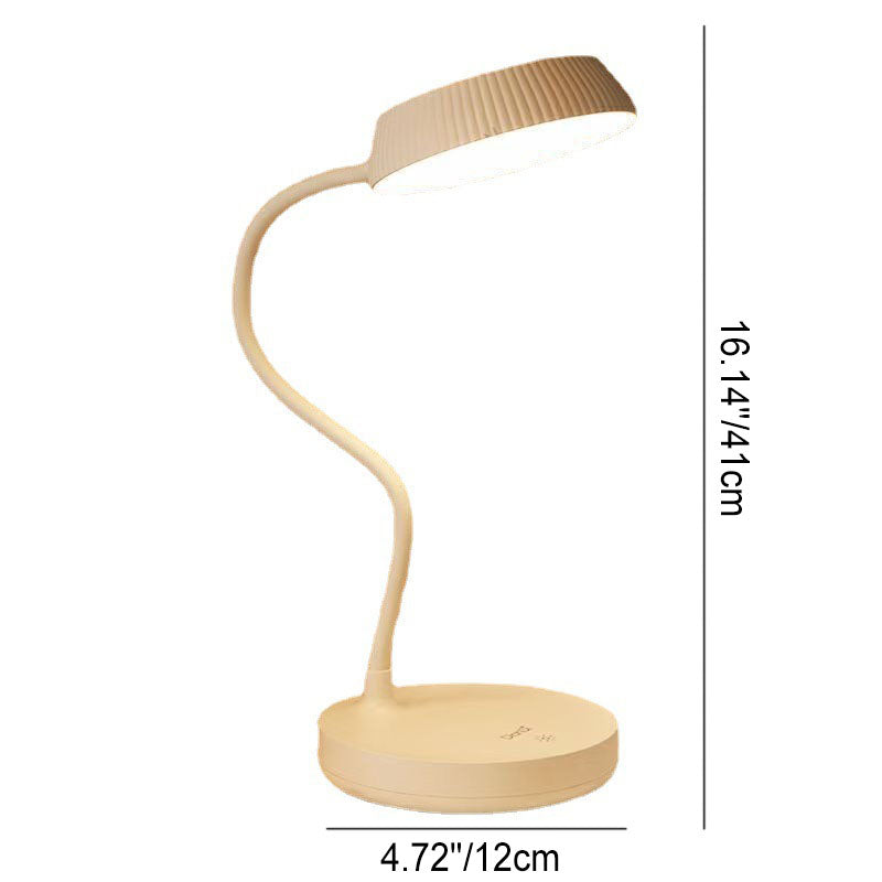 LumaPlate Minimalist LED Table Lamp | USB Charging | Eye Protection | Touch Control | Modern Design