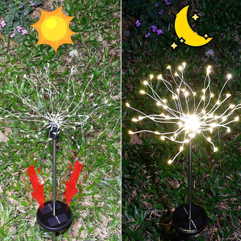 Waterproof Solar Garden Firework Lamp
