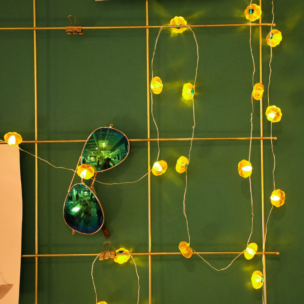Modern Thanksgiving Maple Acorn Pumpkin Decoration 30 LED String Lights