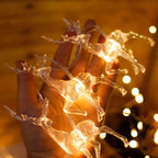 Battery-Powered Elk LED String Lights with Built-In LEDs and Multiple Lengths