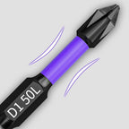 D1 Anti-slip and shock-resistant bits with Phillips screwdriver bits
