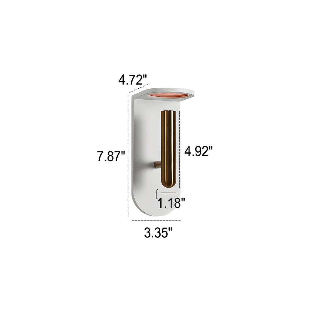 Adjustable Nordic LED Wall Light with Flame Effect