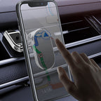 Foldable metal car phone holder