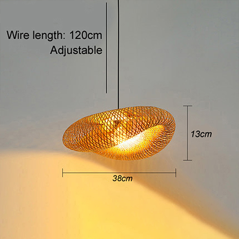 Rattan Woven Bamboo - Pendant Light - Led - Light