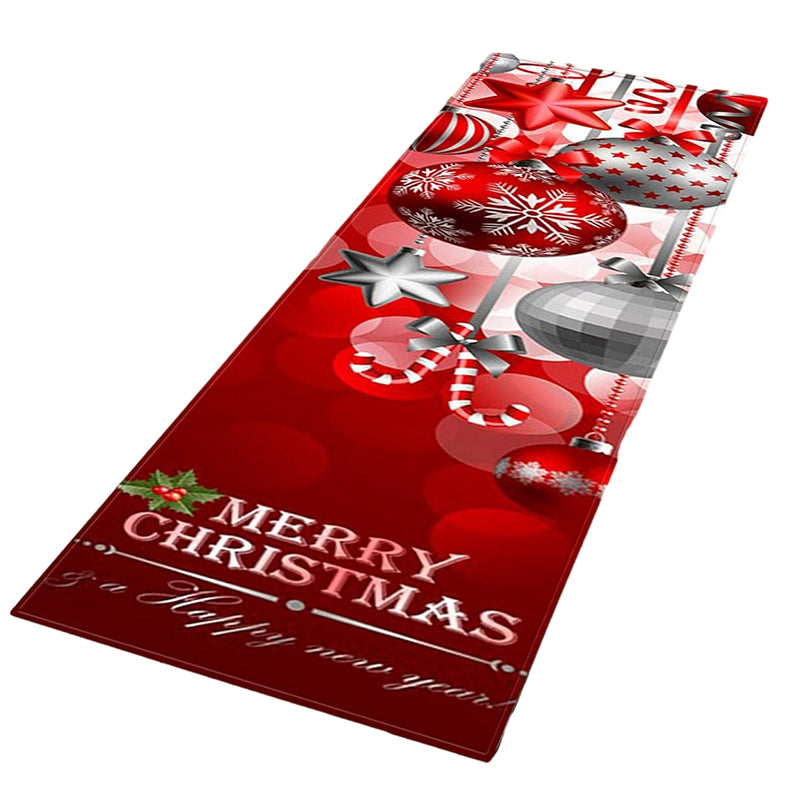 Kitchen Anti-Slip Flannel Printed Entrance Mats